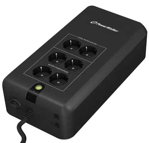 PowerWalker VFD 800 APFC / UPS zapasowy / 800 VA / 420 W / 6x CEE 7 3 Typ F