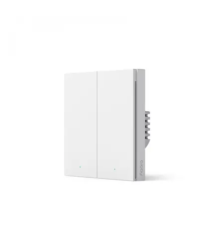 Aqara SMART Wall Switch H1 EU (z przewodem neutralnym, podwójnym kołyskiem) (WS-EUK04) / przełącznik ścienny (z przewodem neutralnym) / Zigbee 
