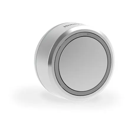 Bezprzewodowy przycisk dzwonka Honeywell Home DCP711G, okrągły, szary