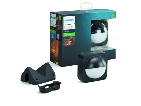 Bezprzewodowy czujnik ruchu Philips Hue zewnętrzny czarny / kąt 160° / zasięg 12m / IP54 / 2xAA /