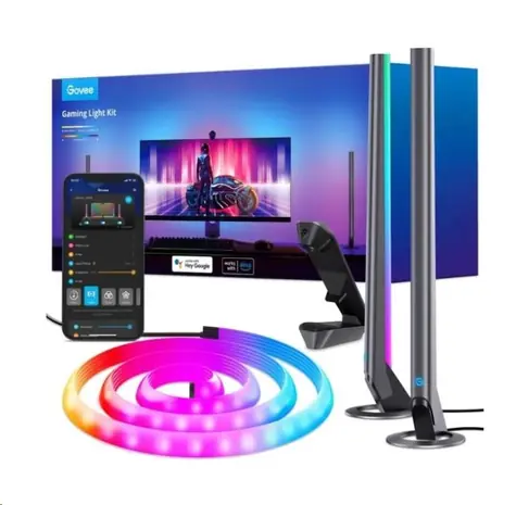 Govee Dreamview G1 Pro (światła i pasek) / 2 diody LED + pasek do monitora LED / 36W / BT / Wi-Fi / RGBICWW