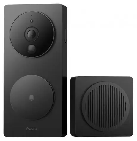 Bezprzewodowy dzwonek wideo Aqara G4 czarny / Wi-Fi 802.11n / 1080p / FOV 162° / microSD / 6x AA