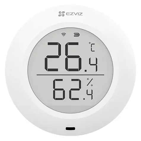Inteligentny czujnik temperatury i higrometr Ezviz T51C / Zigbee 3.0 / 200m / żywotność 1 rok / bateria CR2450 / biały