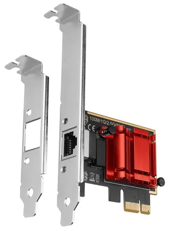 Axagon PCEE-G25, karta sieciowa PCIe - 1x Port 2,5 Gigabit Ethernet (RJ-45), Realtek, PXE, w zestawie. płyta długogrająca