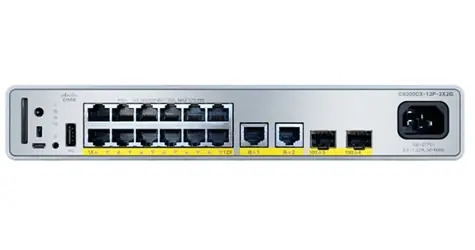 Cisco C9200CX-12P-2X2G-E / Switch / 12 portów PoE+ / 2x 10G SFP+