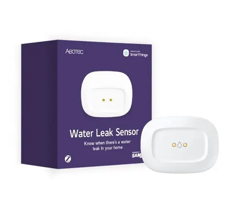 Czujnik wycieku wody Aeotec biały / czujnik wycieku wody / ZigBee 3.0