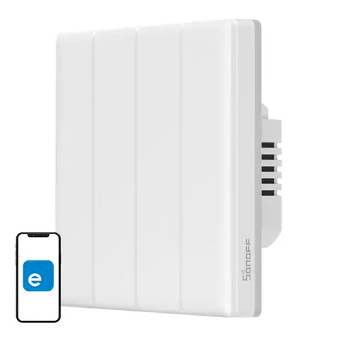 Sonoff TX T5 4C / Przełącznik ścienny Smart Touch (4-kanałowy) / WiFi