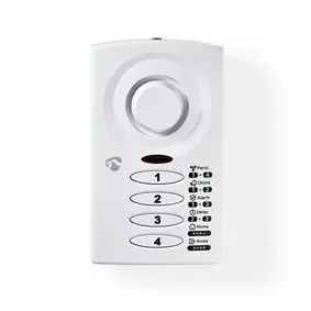 Nedis ALRMD30WT biały / Alarm okienny i drzwiowy / Zasilany bateryjnie / 3x AAA/LR03 / 85 dB 