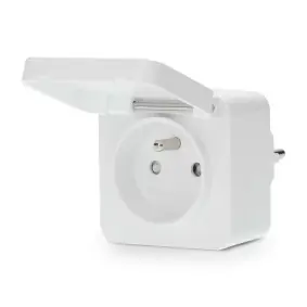 Nedis SmartLife Smart Socket / Zigbee 3.0 / IP44 / Miernik mocy / 3680 W / Android i iOS 