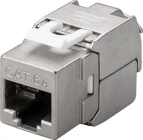 goobay Moduł Keystone RJ45 CAT 6A / ekranowany / bez narzędzi / 500MHz