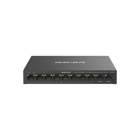 TP-LINK Mercusys MS110CP / Przełącznik / 2x GLAN / 8x LAN PoE+ 