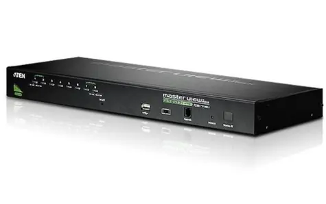 Rozpakowany - Aten CS-1708A / 8- Port KVM USB+PS2 / OSD / szafa 19" / rozpakowany