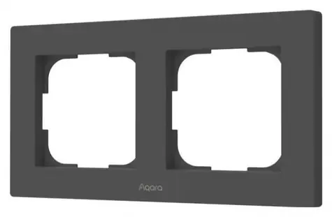 Ramka podwójna Aqara Switch Frame H2 EU (2-gang) (FE-X01DG) do przełączników Aqara H2 w kolorze szarym