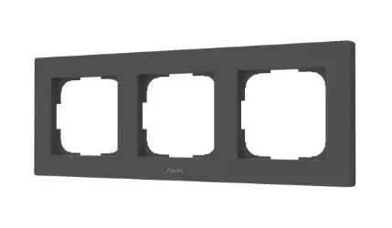 Ramka potrójna Aqara Switch Frame H2 EU (3-gang) (FE-X02DG) do przełączników Aqara H2 w kolorze szarym