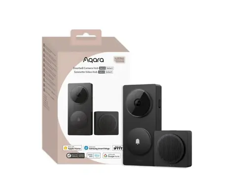 Dzwonek do drzwi z kamerą Aqara G410 Select (CH-C09D) czarny / inteligentny wideodomofon z centralą / 2048x1536