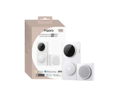 Dzwonek do drzwi z kamerą Aqara G410 Select (CH-C09DW) biały / inteligentny wideodomofon z centralą / 2048x1536