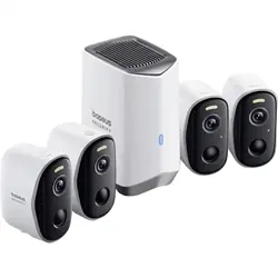 Baseus Security N1 PLUS 2K 4 szt. / System kamer / 4X kamera N1 PLUS i stacja centralna