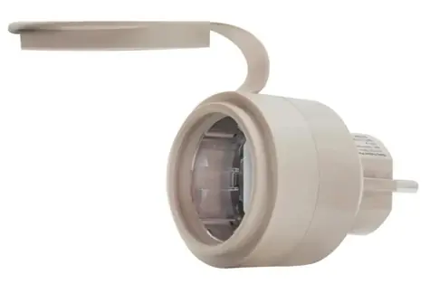 Shelly Outdoor Plug S Gen3 Inteligentne gniazdko zewnętrzne beżowe / Wi-Fi / Bluetooth / pomiar zużycia