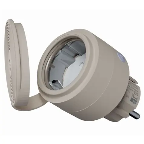 Shelly Wave Outdoor Plug S LR beżowy / inteligentne gniazdo zewnętrzne z pomiarem zużycia / Z-Wave