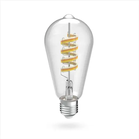 Żarówka LED HAMA SMART WiFi / Matter / E27 / Filament ST64 / RGBW / ściemnialna / aplikacja