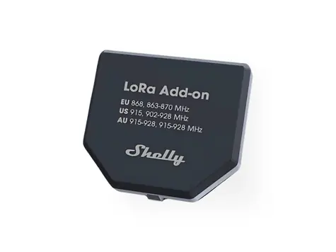 Moduł radiowy Shelly LoRa AddOn czarny / do GEN3 i GEN4