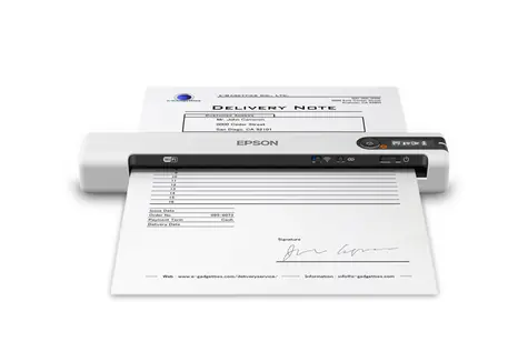 Epson WorkForce DS-80W / Skaner mobilny / A4 / 600 dpi / USB 2.0 / Wi-Fi / ADF