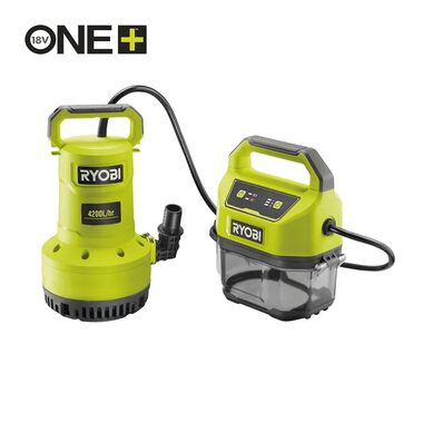 Ryobi RY18SPA / Pompa zanurzeniowa / 18V / 4200 lh / Bez akumulatora