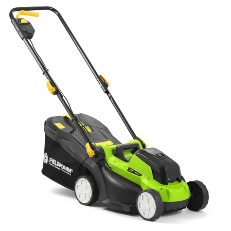 Fieldmann FZR 70335-A / Kosiarka akumulatorowa / FAST POWER 20V / 2x 2Ah / szerokość koszenia 33 cm / kosz 35 l / do 350 m2