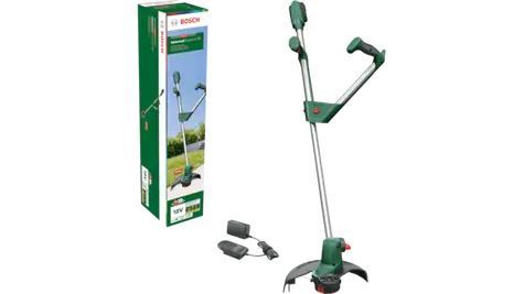 BOSCH UniversalGrassCut 18-260 / akumulatorowa podkaszarka żyłkowa / 18 V / szerokość koszenia 26 cm / 1 akumulator litowo- ION 2,0 Ah / ładowarka