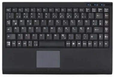Keysonic ACK-540U+ / DE /Mini-klawiatura / Touchpad / USB / czarny