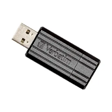 Verbatim Store 'n' Go PinStripe 64 GB, czarny / dysk flash / USB 2.0 / odczyt: 10 MB / zapis: 4 MB