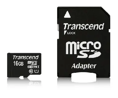 Karta Transcend Premium Micro SDHC 16 GB klasy 10 UHS-I + adapter