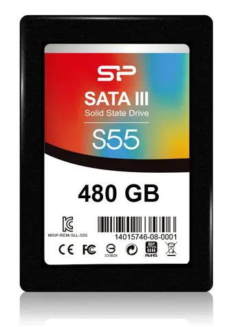 Silicon Power S55 480 GB / SSD / SATA III / 7 mm / odczyt: 540 MB / zapis: 480 MB