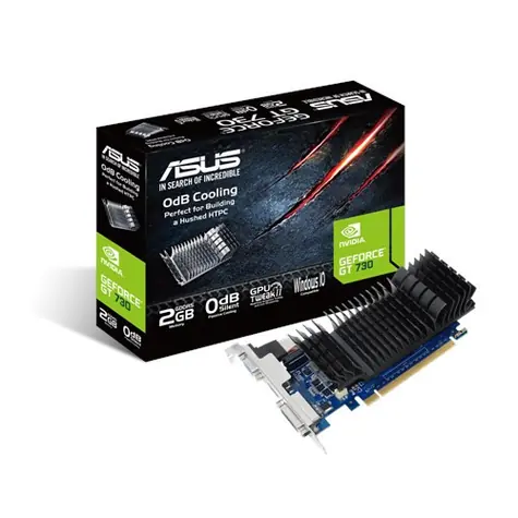 Asus GT730-SL-2GD5-BRK / 902 MHz / 2 GB 5010 MHz / 64 bity / VGA+DVI+HDMI / 75 W