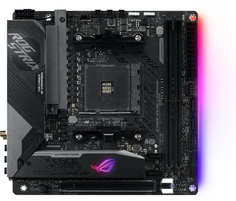 Asus ROG STRIX X570-I GAMING / AMD X570 / DDR4 / SATA III RAID / USB / GLAN / Wi-Fi / M.2 / sc.AM4 / mini-ITX