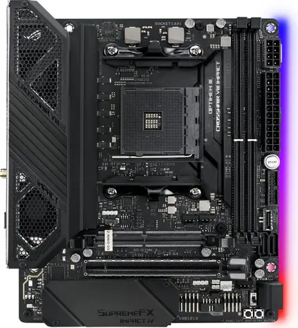 Asus ROG Crosshair VIII Impact / AMD X570 / AM4 / 2xDDR4 / 4xSATA / USB / GLAN / 2xM.2 / mDTX