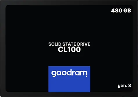 Goodram CL100 gen. 3 480 GB / 2,5" / SATA III / 3D-NAND TLC / R: 540 MB / W: 460 MB 