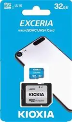 KIOXIA EXCERIA microSDHC 32GB + adapter / klasa 10 / UHS-I U1 / odczyt: 100MBs