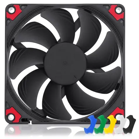 Noctua NF-A9x14 HS-PWM czarny / 92 mm / łożysko SSO2 / 23,6 dB @ 2500 RPM / 57,5 m3h / 4-pin