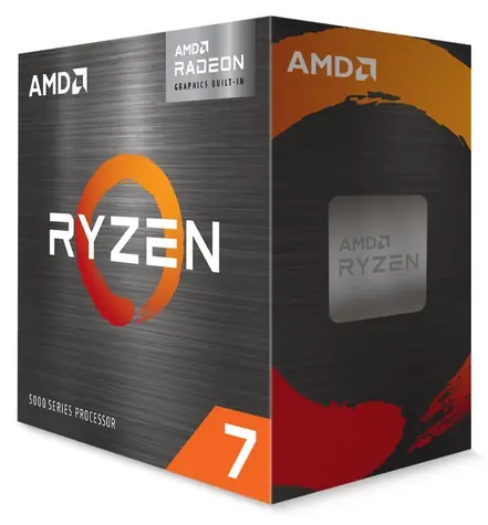 AMD RYZEN 7 5700G @ 3,8 GHz / Turbo 4,6 GHz / 8C16T / L1 512KB L2 4MB L3 16MB / AM4 / RX Vega / 65W