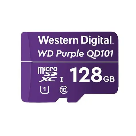 WD Purple MicroSDXC 128 GB / klasa 10 / UHS-I U1 / R: 100 MB / W: 60 MB /