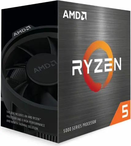 AMD RYZEN 5 5500 @ 3,6 GHz / Turbo 4,2 GHz / 6C12T / L2 3MB L3 16MB / AM4 / Brak VGA / 65W