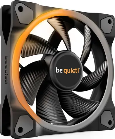be quiet! Light Wings 120 czarny / 120mm / ARGB / Łożysko karabinowe / 20,6dB @ 1700RPM / 41,51CFM / 4-pin