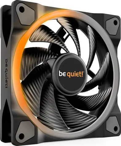 be quiet! Light Wings 120 High-speed czarny / 120mm / ARGB / łożysko karabinowe / 31dB @ 2500RPM / 52.3CFM / 4-pin