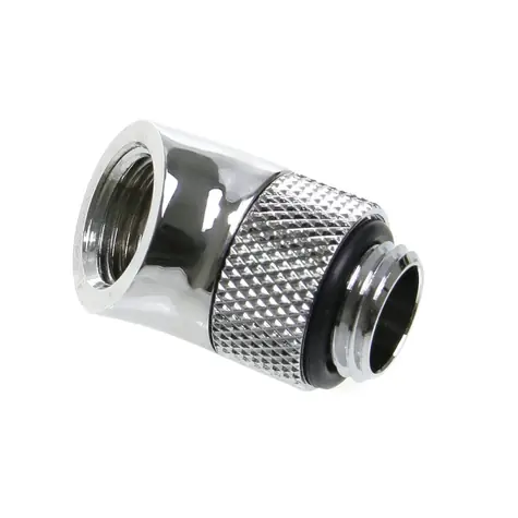 BitsPower adapter kątowy obrotowy 45° G1/4" (M) > G1/4" (F) srebrny