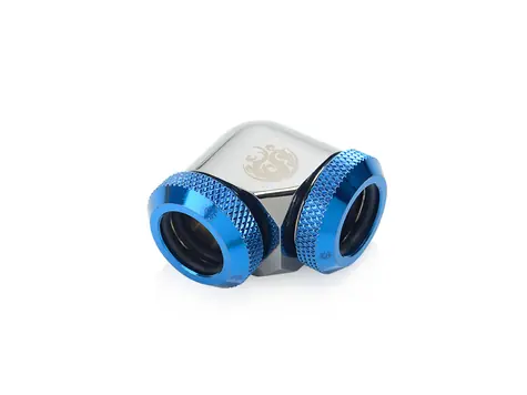 Adapter kątowy BitsPower 90° do rur 12mm czarno-niebieski
