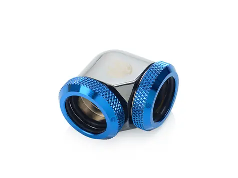 Adapter kątowy BitsPower 90° do rur 16mm czarno-niebieski