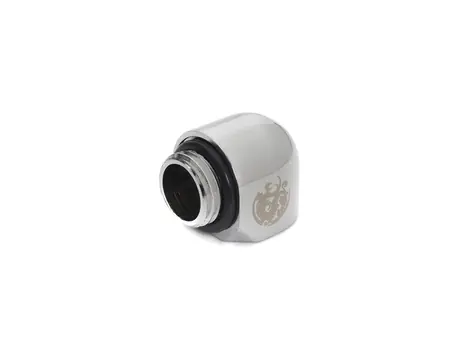 Adapter kątowy BitsPower 90° G1/4" (M) > G1/4" (F), srebrny