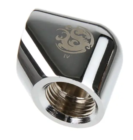 Adapter kątowy BitsPower 90° G1/4" (F) > G1/4" (F), srebrny