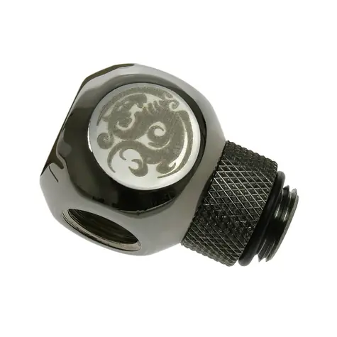 BitsPower Rotary Q-splitter 1x G1/4 (M) > 3x G1/4 (F) czarny błyszczący